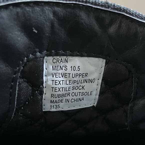 Steve Madden Velvet Skull Smoking Loafers Size Mens 10.5 - Picture 8 of 9